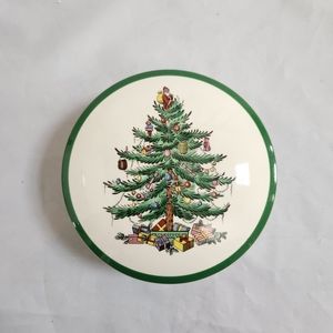 Spode Christmas Tree Candy Dish Trinket Box